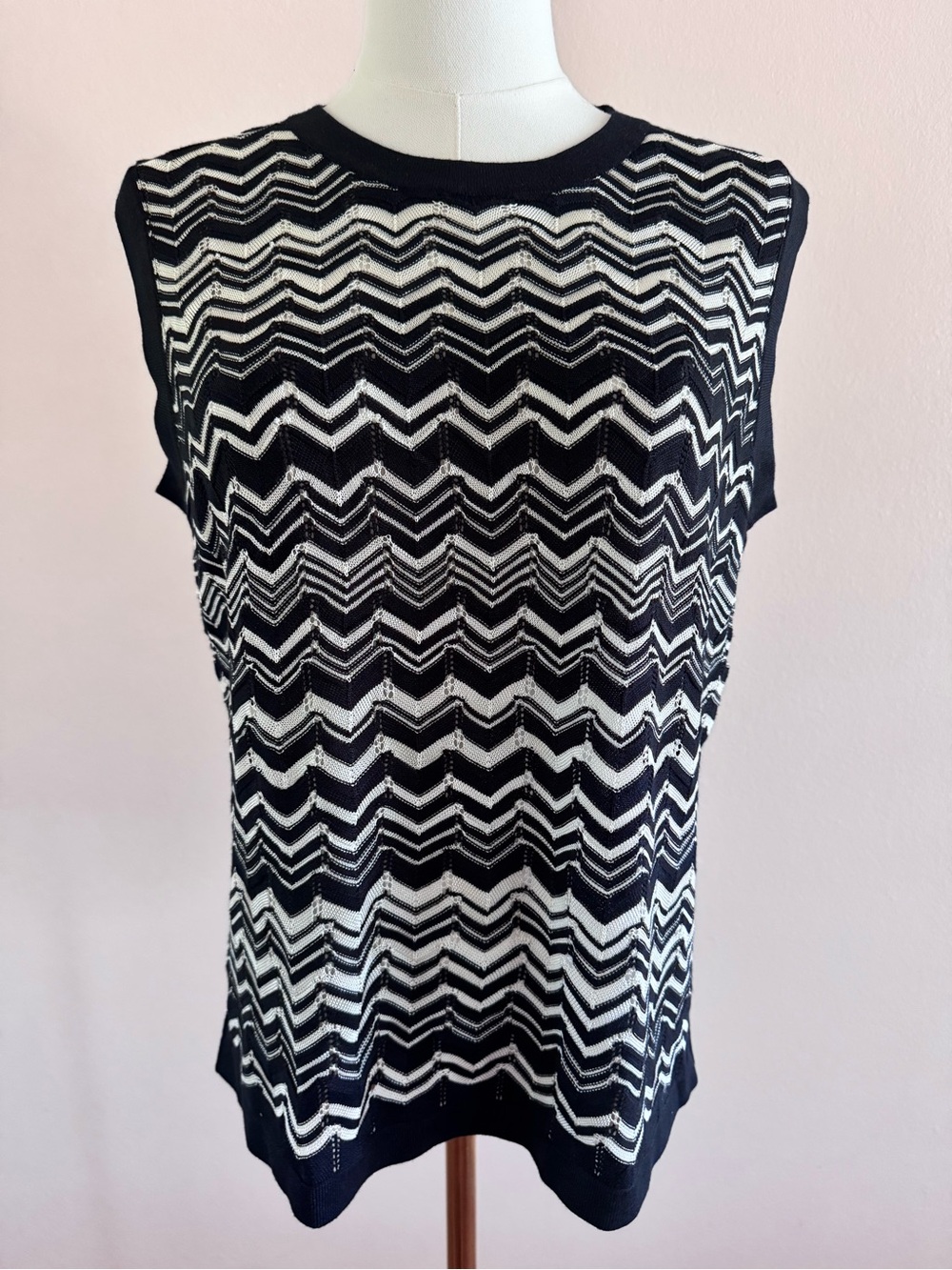 Missoni for Target Black & White Chevron Knit Tank - Picture 6 of 7